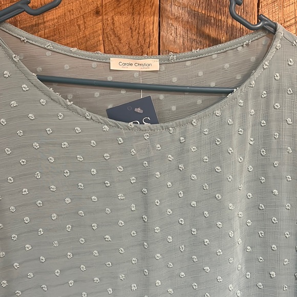 NWT Teal swiss dot swing top - Picture 2 of 7